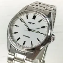 (希少)ORIENT SWIMMER ネイビー ノンデイト 新品電池交換済み 希少)ORIENT SWIMMER ネイビー ノンデイト 新品電池交換済み