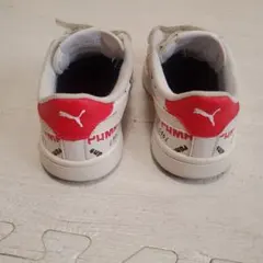 PUMA キッズ スニーカー ホワイト レッド　17センチ