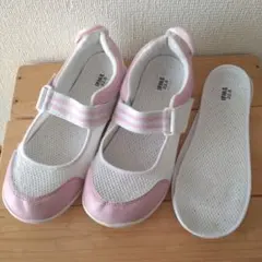 イフミー メッシュ上履き ☆ピンク22.5cm 替えインソール付