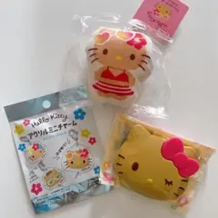 【匿名配送】新品♡ダイソー サンリオ sanrio 日焼けキティグッズ セット