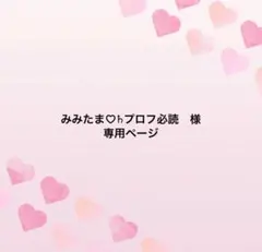 みみたま♡♄プロフ必読　様　専用ページのサムネイル