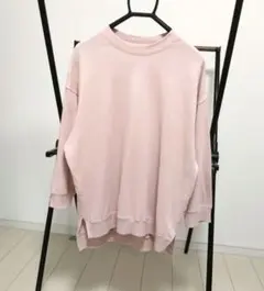 スウェット トレーナー オーバーサイズ 4L ライトピンク 春