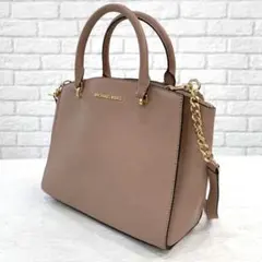 美品✨MICHAEL KORS ハンドバッグ　2way ピンクベージュ