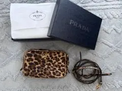 PRADA プラダ ハラコ レオパード 豹柄 クラッチバッグ PRADA プラダ ハラコ レオパード 豹柄 クラッチバッグ - メルカリ