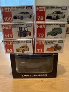 トヨタ ランドクルーザー250 プルバックカー ブルー、トミカセットのサムネイル