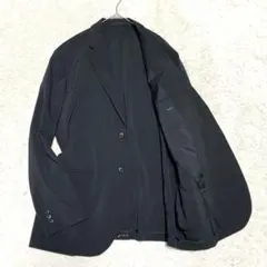 大きいサイズ しつけ糸付 ユニクロ 感動ジャケット XL 黒 ブラック メンズ