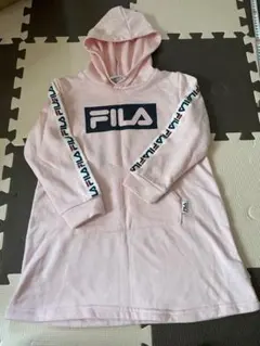 FILA フード付きピンクワンピース 120センチ