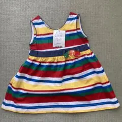 familiar 新品タグ付き　80㎝　袖なしワンピース