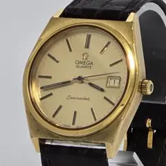 【稼働・新品電池】オメガ シーマスター Cal.1342 金張 リネンダイヤルのサムネイル