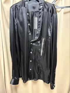 rick owens ZIP LARRY SHIRT 09 BLACK - メルカリ