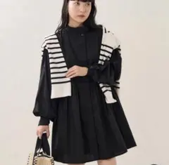 FREAK'S STORE バルーンスリーブミニワンピース ブラックのサムネイル