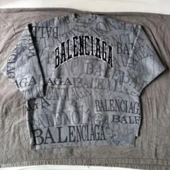 BALENCIAGA ロゴ総柄 ニット セーターのサムネイル