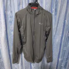 グレー ナイロンジャケット フルジップ