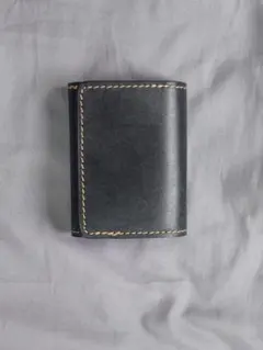 DAYSART レザー　コンパクト 三つ折り財布　デイズアート　革　黒　ブラック