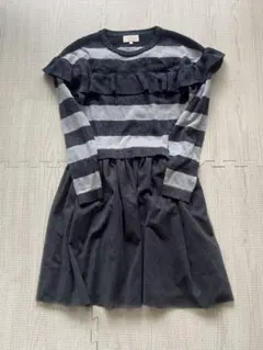 kate spade ストライプフリルワンピース 140