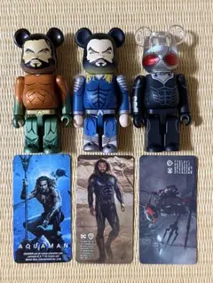BE@RBRICK 100％ 37 & 48 表 裏 アクアマン ブラックマンタ