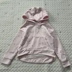 【7344】NIKE ピンク　フード付きパーカー 92-98cm 3T
