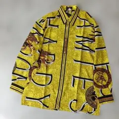 新品未使用 ハーディエイミス バロック調 総柄 ロゴ シャツ長袖 個性派 メンズのサムネイル