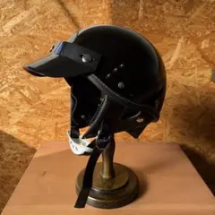 ハーフヘルメット　ショーティー　ブラック　ポリス　検buco bell　ホンダ ハーフヘルメット ショーティータイプ ブラック ポリスヘル 検
