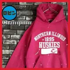 チャンピオン ハスキーズ 裏起毛 ボロ スウェット フーディー 襤褸 カレッジ