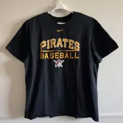 【NIKE】MLB ピッツバーグ・パイレーツ ロゴTシャツ ブラック XL 古着のサムネイル