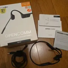 SHOKZ OpenComm ASC100 骨伝導 ヘッドセット ケース付 - メルカリ