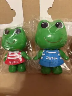 【未開封】ケロちゃん コロちゃん マスコット 各10体 計60体セット コロちゃん ケロちゃん 10体セット 興和マスコット カエル 指