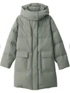 無印良品 婦人 撥水ダウンコート　タグ付き　スモーキーグリーン