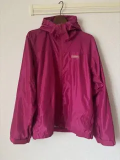 ピンク フード付き マウンテンパーカー