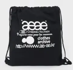 【新品未使用】aeae ナップサック ギンガムチェック ジムサック Amazon.co.jp: aeae ナップサック BLACK ブラックドット 黒 AEAE