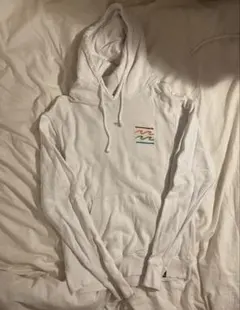 青海様専用BILLABONG ホワイト フード付きパーカー L Surf
