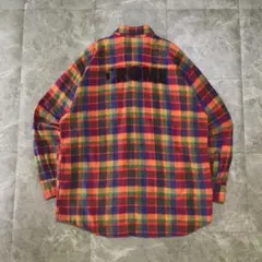 90s old GAP 長袖シャツ　チェック柄　　オーバーサイズ　マルチカラー
