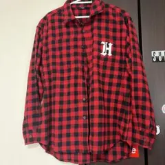 Hurley チェック柄 ネルシャツ レッド ブラックのサムネイル