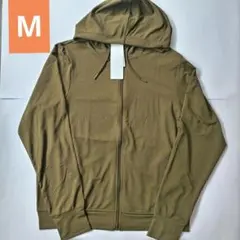 ユニクロ　エアリズムUVカットフルジップパーカー　オリーブ　М　UNI