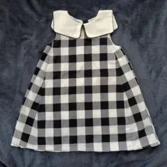 petit main チェック柄 ワンピース 110