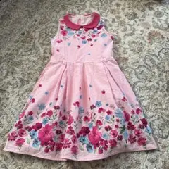LC WAIKIKI 花柄 ノースリーブワンピース ピンク 140-146cmのサムネイル
