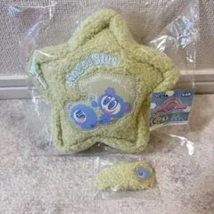 エンジェルブルー エニマイくじ C賞③ ボアミニポーチ　E賞　ヘアクリップ