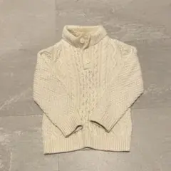 【GAP】ケーブル編み セーター　アイボリー（5years/110cm）