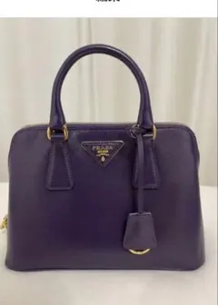 kumi様専用】PRADA ガレリア サフィアーノ ハンドバッグ キャラメル