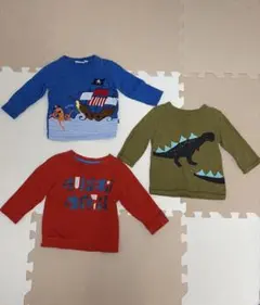 再値下げ　JoJo Maman Bebe 重機刺繍 ネクスト　長袖Tシャツ　70のサムネイル