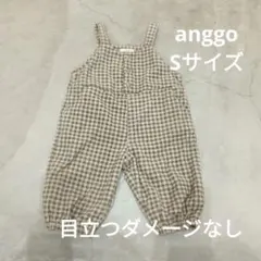 anggo　sサイズ チェック柄オーバーオール