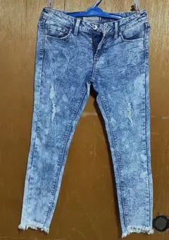 ダメージジーンズ 美品 ブルー系