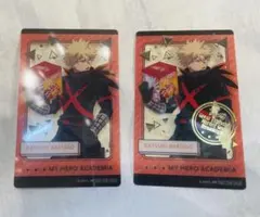 ヒロアカ　バンダイナムコ　コラボ　クリアイラストシート　爆豪克己　箔押し2種