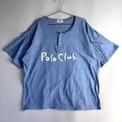 OLD 90s POLO CLUB ヘンリーネック 霜降り Tシャツ オールドのサムネイル