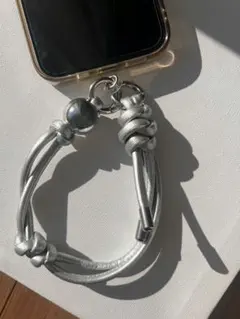 スマホ ハンドストラップ 手首ストラップ 落下防止 ブラック レザー調全機種対応