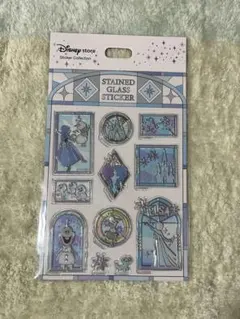 ディズニーステンドグラスステッカー　アナと雪の女王
