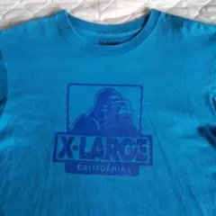 X-LARGE ゴリラプリント Tシャツ 青 ◀Ｍ ▶