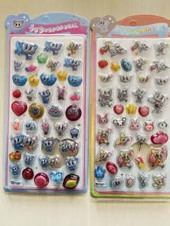 エンジェルブルー♡シール2枚セット♡うるちゅる♡ボンボンドロップシール風