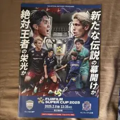 FUJIFILM SUPER CUP 2025 プログラム