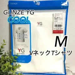 M】グンゼYG VネックTシャツ　クール　ホワイト×1枚　インナー